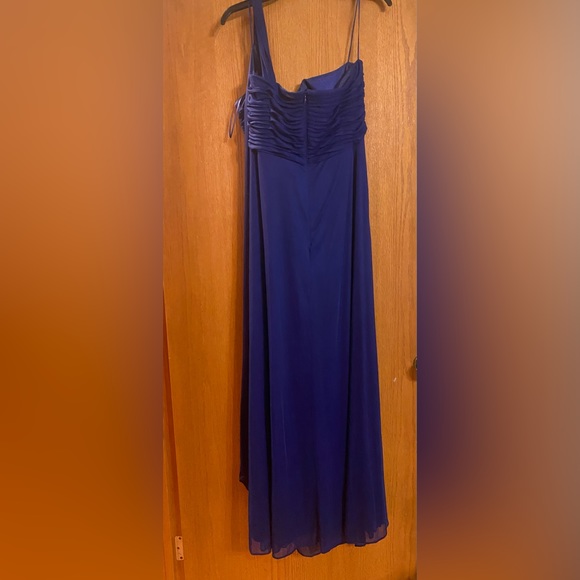 Alex Evenings One Shoulder Pleated Formal Evening Dress Prom Pageant Wedding - Picture 4 of 9